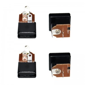 DC Socket DC-207, direkte indsættelses lydstik, to-pin kobber pin strømopladningsstik